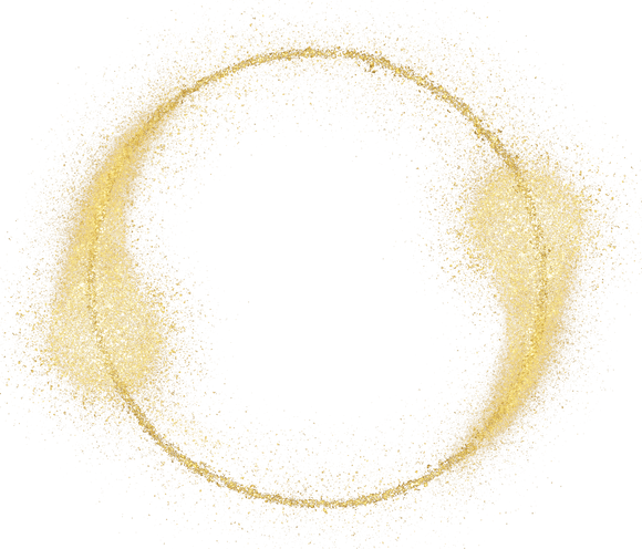 gold glitter shiny sprinkles circle